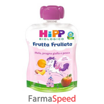 hipp frutta frullata unicorno mela prugna gialla pesca 90 g