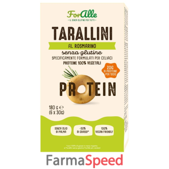 foralle tarallini proteici rosmarino 6 bustine da 30 g