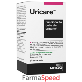 nhco uricare 84 capsule