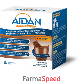 aidan protein plus cioccolato 14 bustine