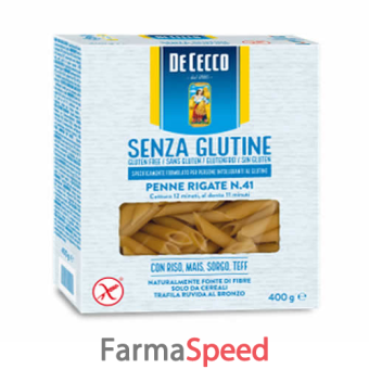 de cecco penne rigate n.41 senza glutine 400 g