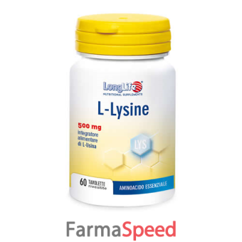 longlife l-lysine 500mg 60 tavolette