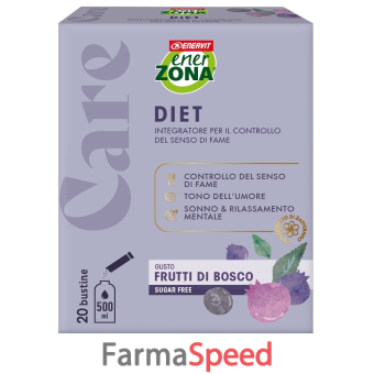 enerzona care diet frutti di bosco 20 bustine