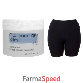 fildream slim trattamento rimodellante snellente kit s/m 1 crema 200 ml + 1 pantaloncino s/m