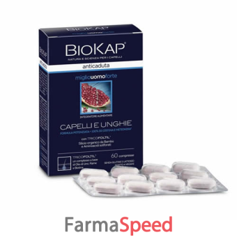 biokap anticaduta miglio uomo forte con tricofoltil 60 compresse