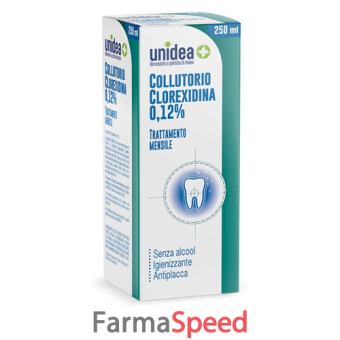 unidea collutorio clorexidina 0,12% 250 ml