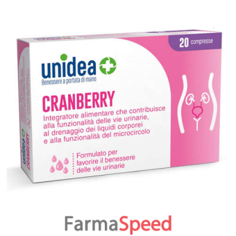 unidea integratore cranberry d-mannosio 20 compresse