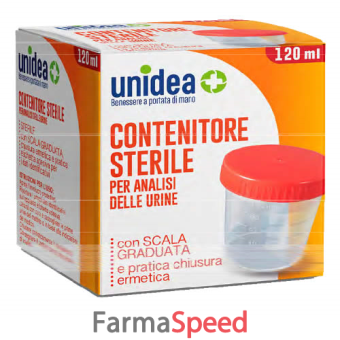 contenitore sterile per analisi delle urine unidea 120 ml