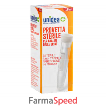 unidea provetta sterile per analisi urine 10 ml