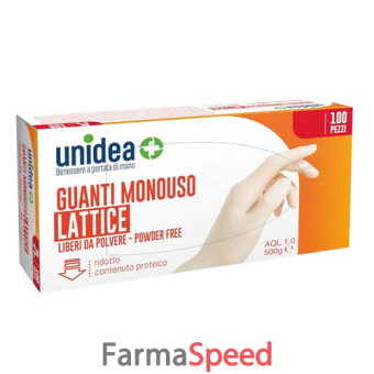 guanti in lattice unidea senza polvere taglia small 100 pezzi