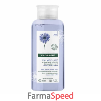 klorane acqua micellare fiordaliso bio 400 ml