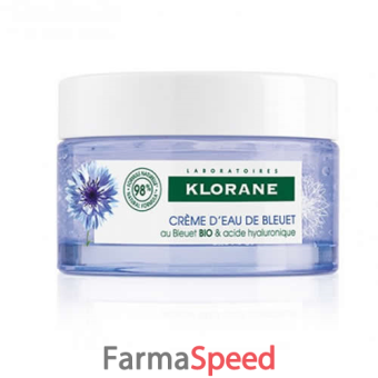 klorane gel crema risveglio fresco fiordaliso bio acido ialuronico 50 ml