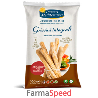 piaceri mediterranei grissini integrali 160 g