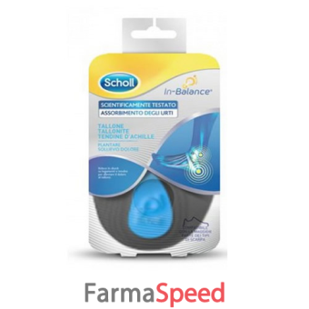 scholl in balance plantare tallone misura l 2 pezzi