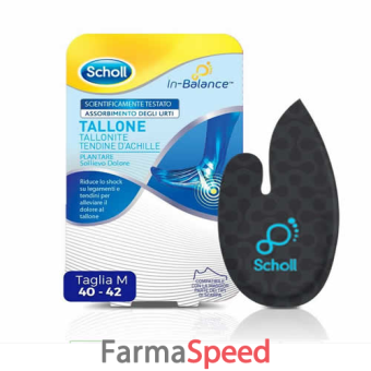 scholl in balance plantare tallone misura m 2 pezzi