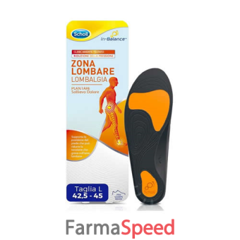 scholl plantare lombare l 2 pezzi