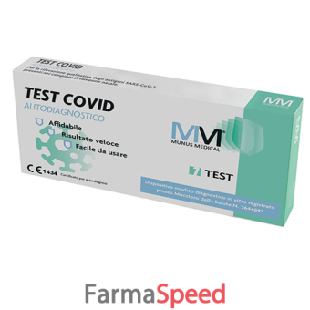 test rapido autodiagnostico test covid munus medical rilevazione qualitativa antigeni sars-cov-2 in campioni nasali