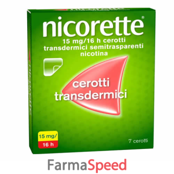 nicorette* 7 cerotti transdermici 15 mg/16 ore