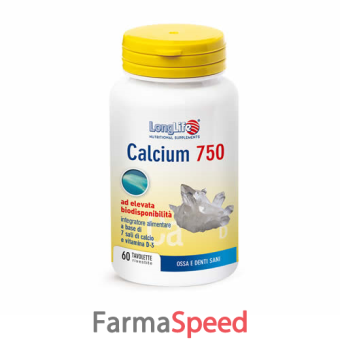 longlife calcium 750 mg 60 tavolette