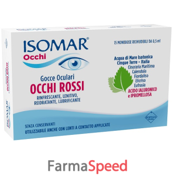 isomar occhi rossi gocce oculari acido ialuronico 0,20% 15 flaconcini