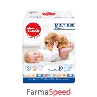 trudi baby care telini multiuso 60x60 cm 10 pezzi