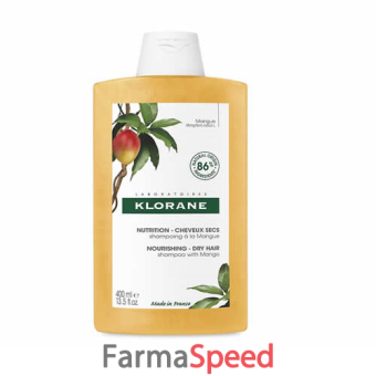 klorane shampoo al burro di mango 400 ml