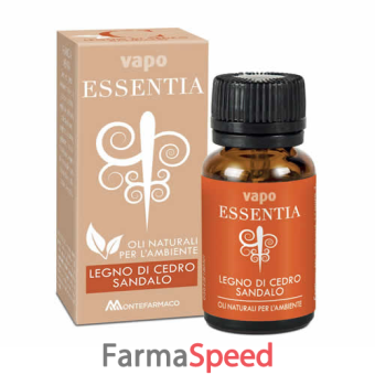 vapo essentia legno di cedro sandalo olio essenziale 10 ml