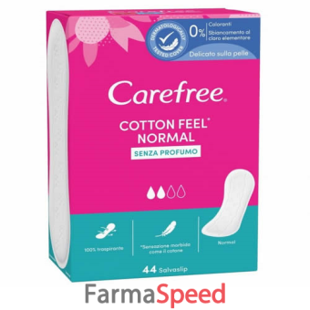 carefree cotton salvaslip 44 pezzi