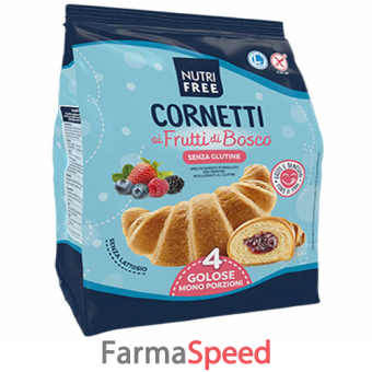 nutrifree cornetti integrali ai frutti di bosco 4 x 50 g