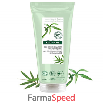 klorane gel doccia linfa di bamboo 200 ml