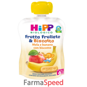 hipp frutta frullata & biscotto mela banana biscotto 90 g