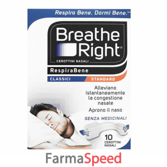 breathe right cerotti nasali classici 10 pezzi