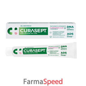 curasept gel dentifricio ads dna trattamento astringente 75 ml