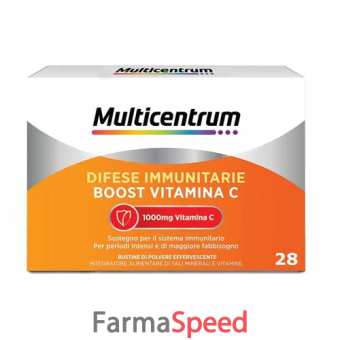 multicentrum difese immunitarie boost vitamina c 28 bustine