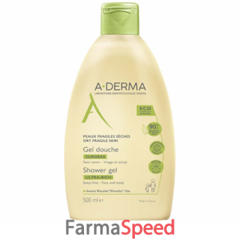 aderma gel doccia surgras 500 ml