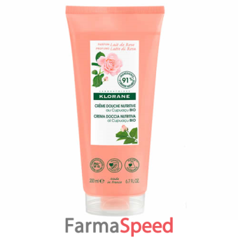 klorane crema doccia latte di rosa 200 ml