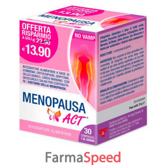 menopausa act 30 compresse