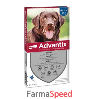 advantix spot on 6 pipette 25-40kg per cani