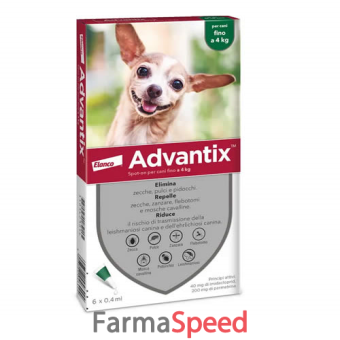 advantix spot on* 6 pipette 0-4kg per cani