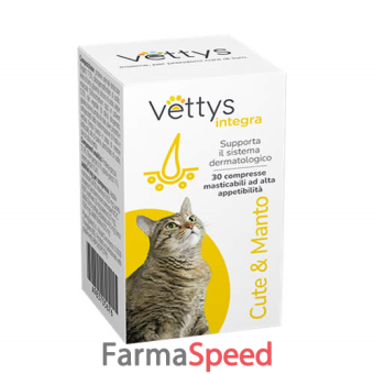 vettys integra cute & manto gatto 30 compresse masticabili