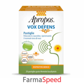 apropos vox defens pro mentolo eucalipto 20 pastiglie