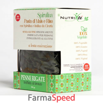 nutri te' penne rigate con spirulina mais e riso 250 g