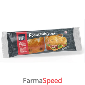 nutrifree focaccia break 2 pezzi da 85 g