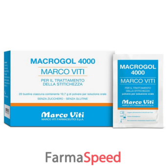 macrogol 4000 20 bustine da 10,7 g