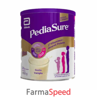 pediasure crescita & sviluppo rinforza vaniglia 850 g