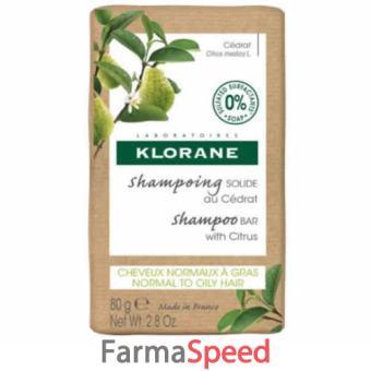 klorane shampoo solido cedro 80 g