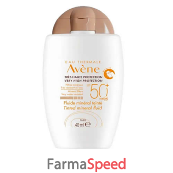 avene solare fluido minerale viso colorato spf50+ 40 ml