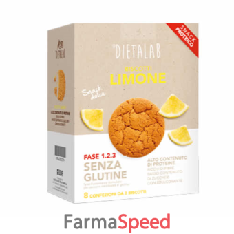 dlab biscotti limone senza glutine 128 g