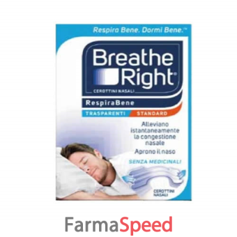 cerotti nasali breath right trasparenti 10 pezzi