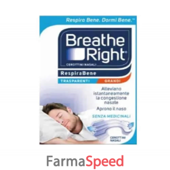 breath right cerotti nasali trasparenti grandi 30 pezzi